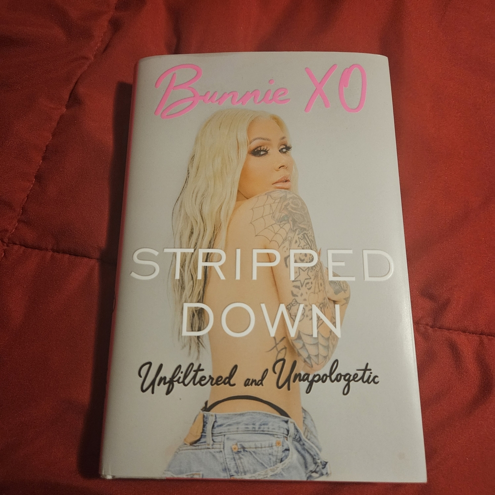 Bunnie XO "Stripped Down" Hardcover Book - White & Pink Cover